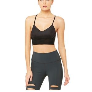 Alo yoga black lavish bra